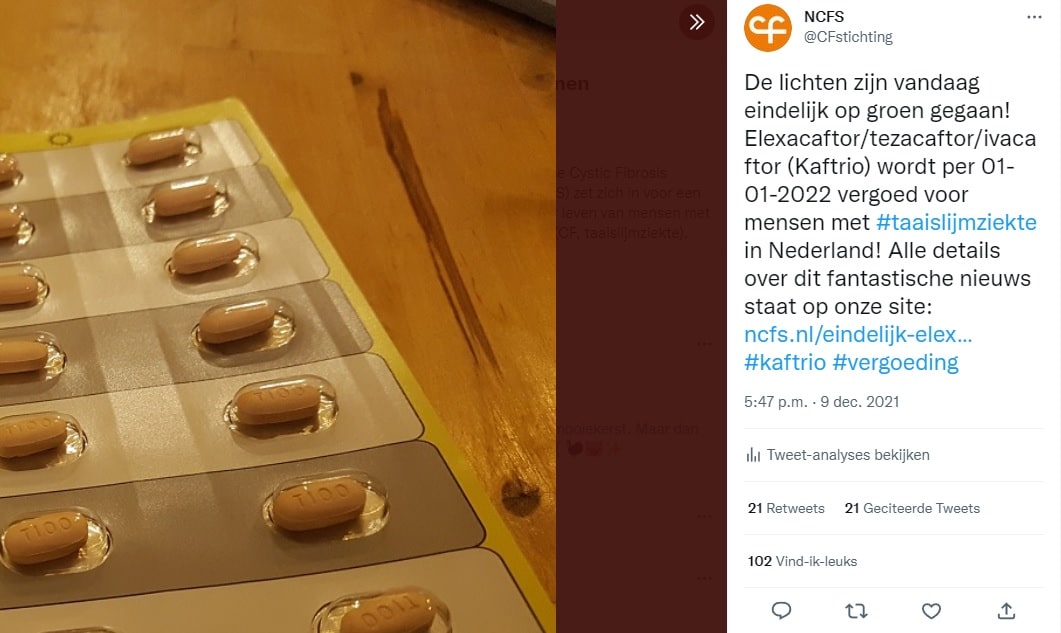 Kaftrio vergoed