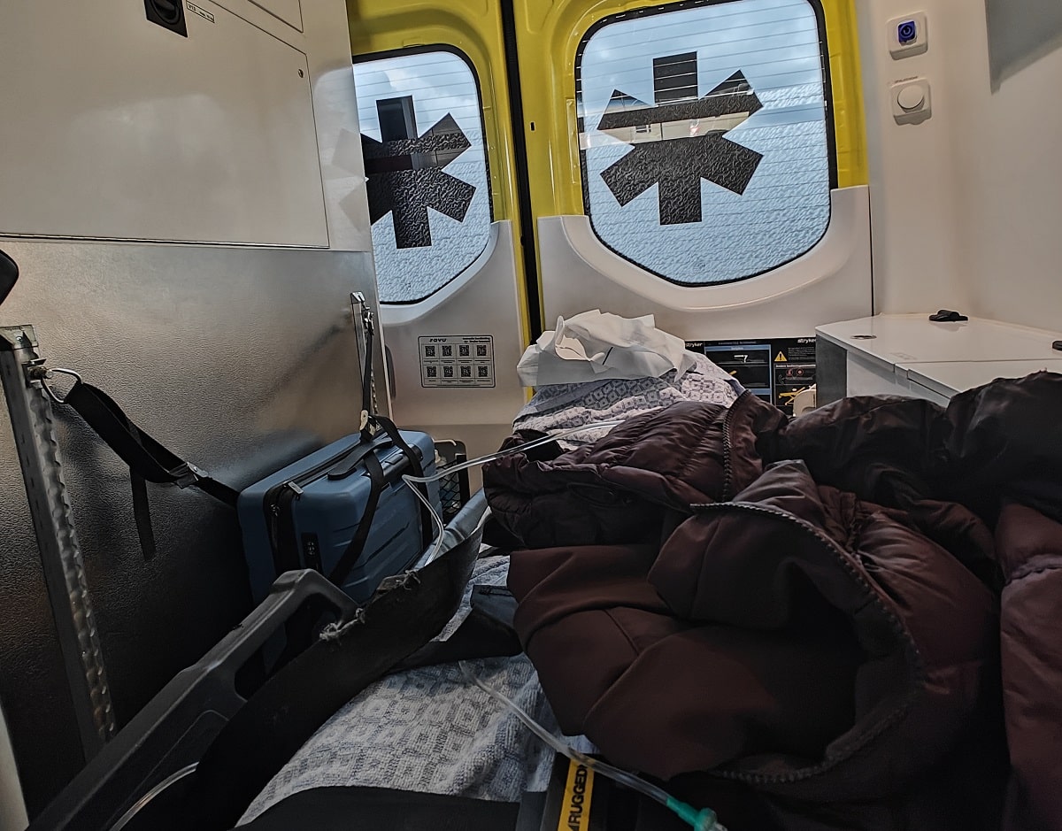 Jill Oosterbaan change of plans blog ambulance